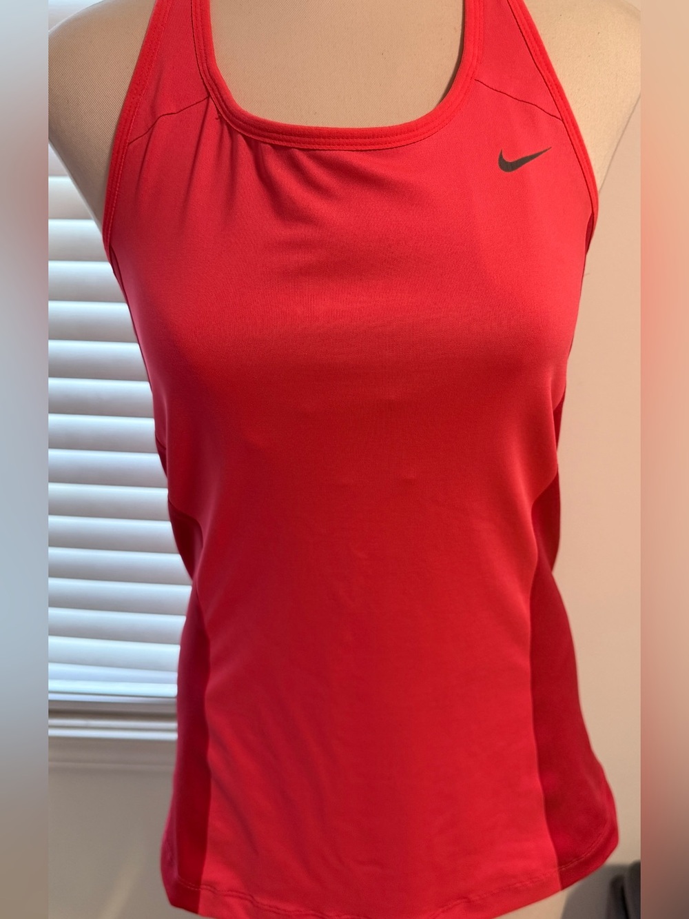 Nike Women’s Corral Size Large built in sports bra Racerback Tank Top